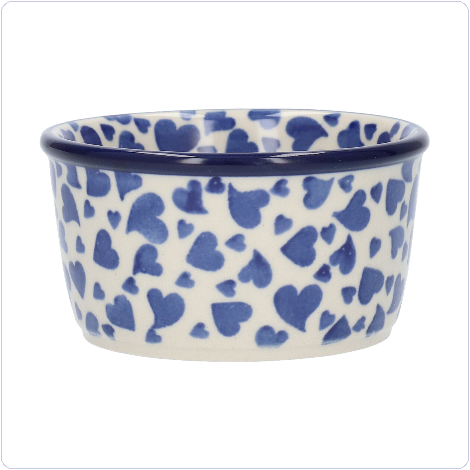 Bunzlau Ramekin bakje 190ml Ø9 (1409) - Dancing Hearts (3411)