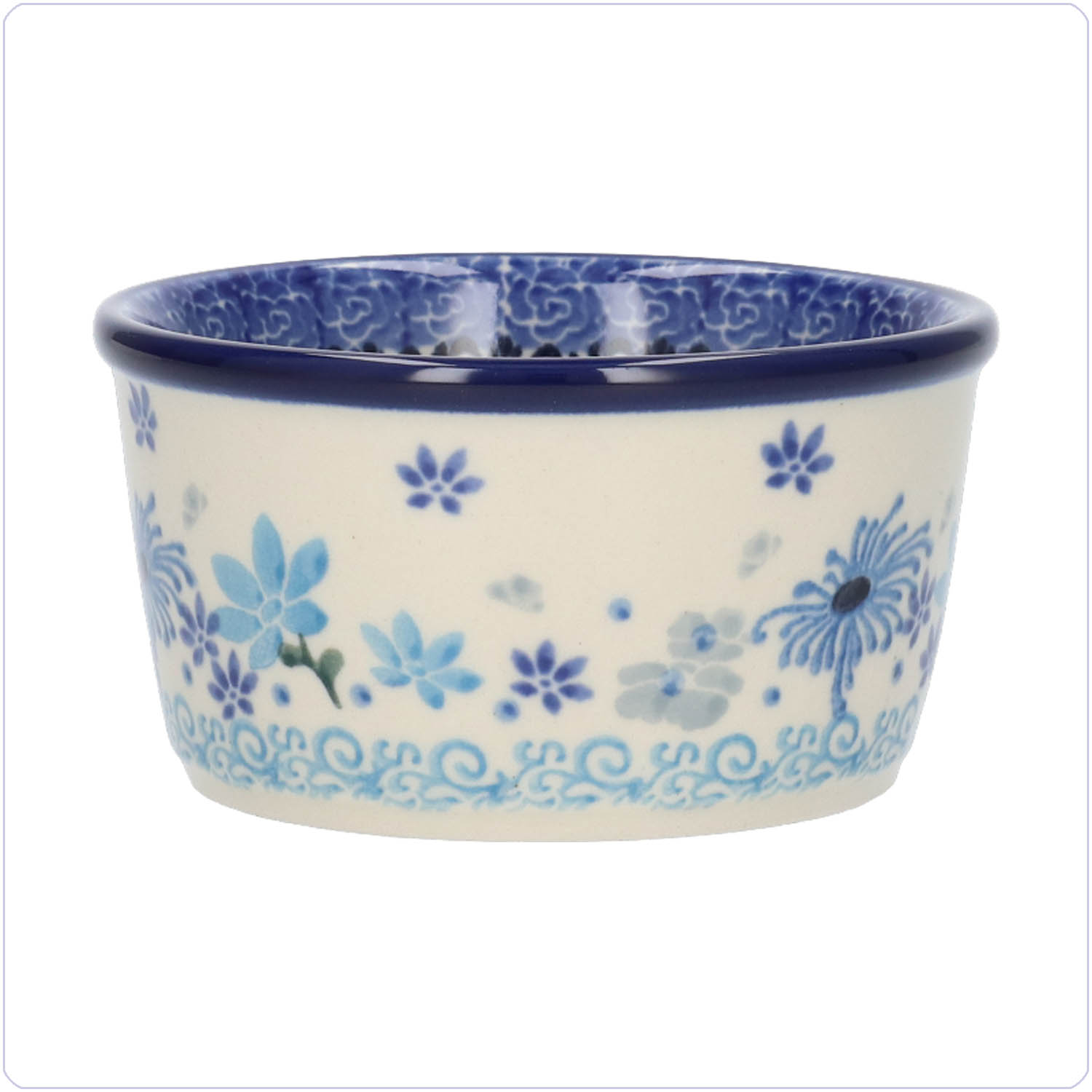 Bunzlau Ramekin bakje 190ml Ø9 (1409) - Flower Valley (3508)