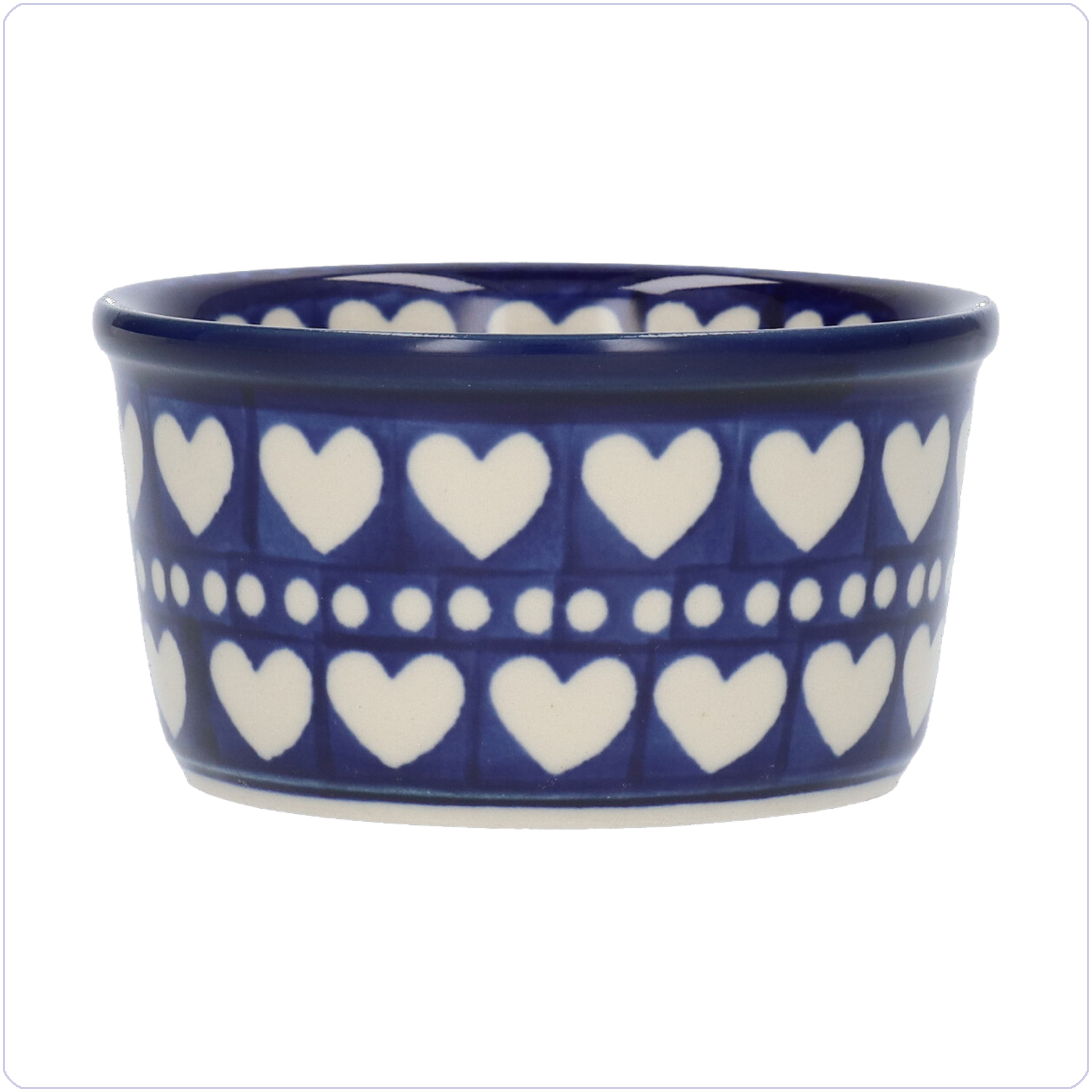 Bunzlau Ramekin bakje 190ml Ø9 (1409) - Blue Valentine (375E)