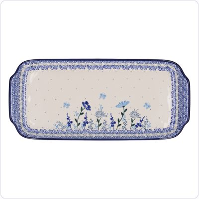 Bunzlau Presenteerschaal 14x31cm (1410) - Flower Meadow (3302)