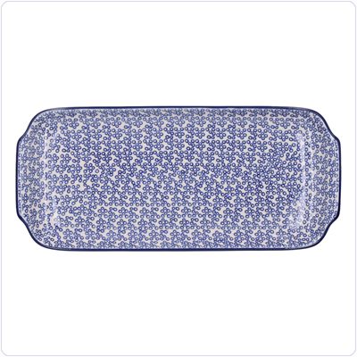 Bunzlau Presenteerschaal 14x31cm (1410) - Bubbles (3303)