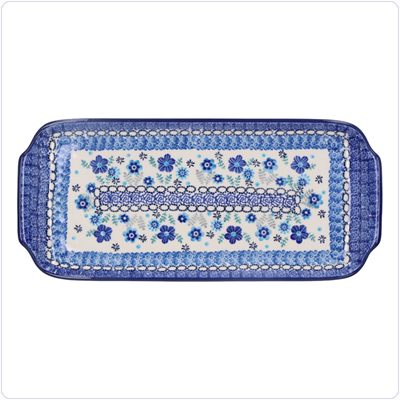 Bunzlau Presenteerschaal 14x31cm (1410) - Floral Ballet (3397)