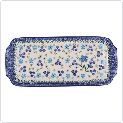 Bunzlau Presenteerschaal 14x31cm (1410) - Blossom Field (3509)
