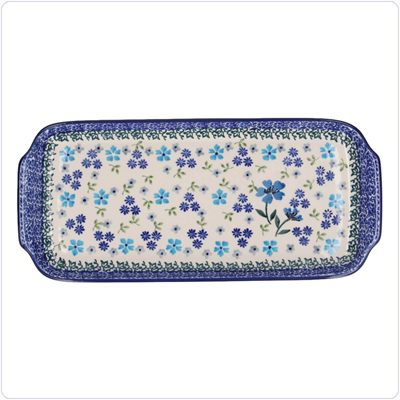 Bunzlau Presenteerschaal 14x31cm (1410) - Blossom Field (3509)
