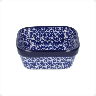 Bunzlau Vierkant bakje 10x10cm (1428) - Indigo (2396)