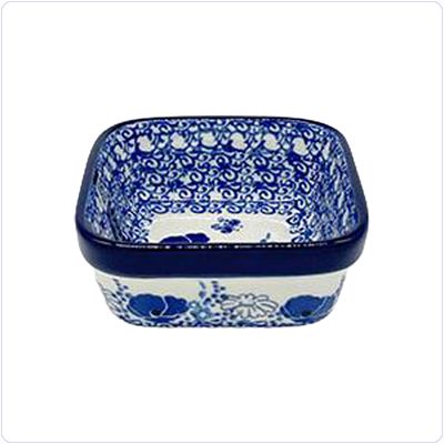Bunzlau Vierkant bakje 10x10cm (1428) - Garden of Joy (2902)