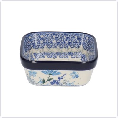 Bunzlau Vierkant bakje 10x10cm (1428) - Flower Meadow (3302)