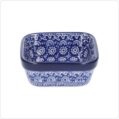 Bunzlau Vierkant bakje 10x10cm (1428) - Lace (884)