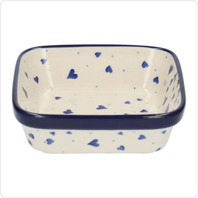 Bunzlau Vierkant bakje 350ml 13x13 (1429) - Hearts (2874)