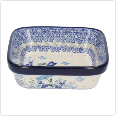 Bunzlau Vierkant bakje 350ml 13x13 (1429) - Flower Meadow (3302)