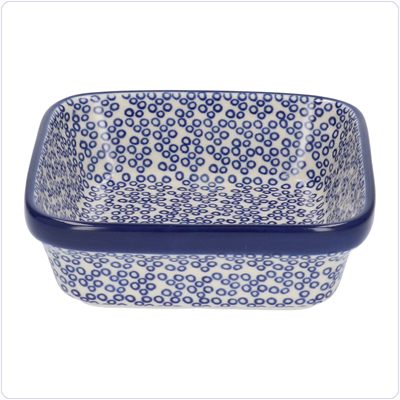 Bunzlau Vierkant bakje 350ml 13x13 (1429) - Bubbles (3303)
