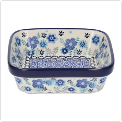 Bunzlau Vierkant bakje 350ml 13x13 (1429) - Floral Ballet (3397)