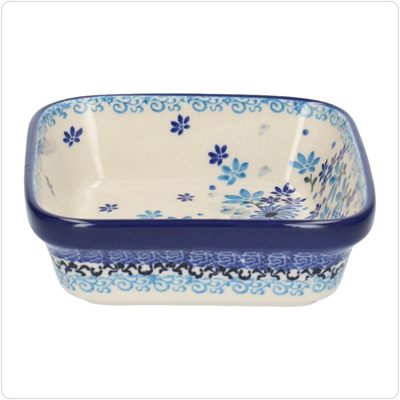 Bunzlau Vierkant bakje 350ml 13x13 (1429) - Flower Valley (3508)