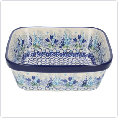 Bunzlau Ovenschaal 19x19cm (1430) - Blue Garden (3316)
