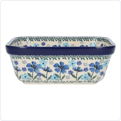 Bunzlau Ovenschaal 19x19cm (1430) - Blossom Blue (3507)