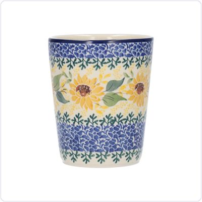 Bunzlau Strakke beker - M 200 ml (152483) - Sunflowers (2928)