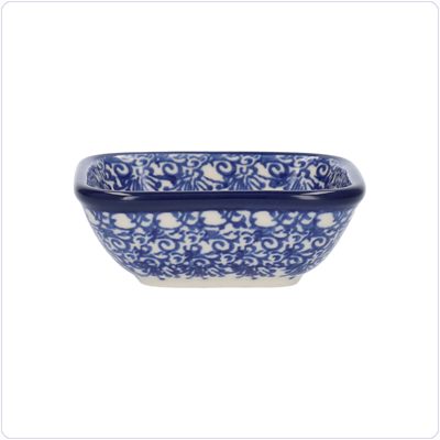Bunzlau Vierkant bakje 70ml 8x8cm (1604) - Floral Party (2896)