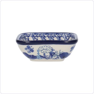 Bunzlau Vierkant bakje 70ml 8x8cm (1604) - Garden of Joy (2902)