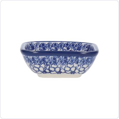 Bunzlau Vierkant bakje 70ml 8x8cm (1604) - Delphinium (3315)