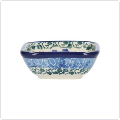 Bunzlau Vierkant bakje 70ml 8x8cm (1604) - Hidden Garden (3504)