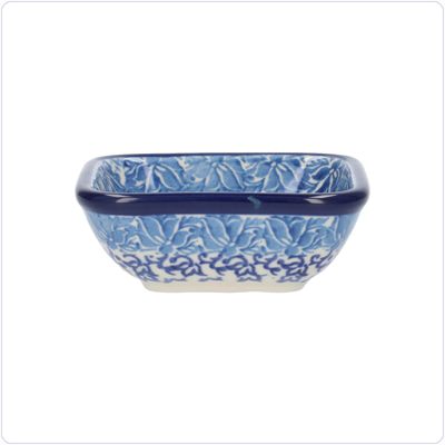 Bunzlau Vierkant bakje 70ml 8x8cm (1604) - Douce Fleur (3505)