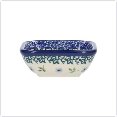Bunzlau Vierkant bakje 70ml 8x8cm (1604) - Blossom Field (3509)