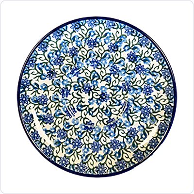 Bunzlau Schoteltje met uitsparing (1765) - Campanula (1549)