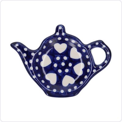 Bunzlau Theepot theetipje (1766) - Blue Valentine (375E)
