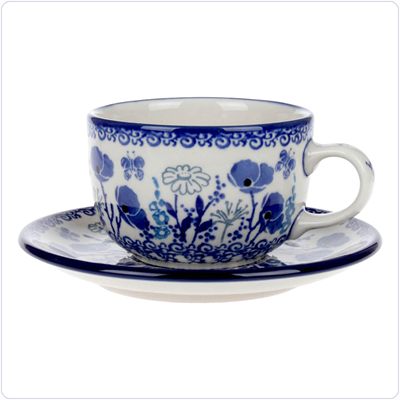 Bunzlau Kop & Schotel 240ml (1768) - Garden of Joy (2902)