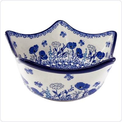 Bunzlau Puntschaal 18,5cm (1814) - Garden of Joy (2902)