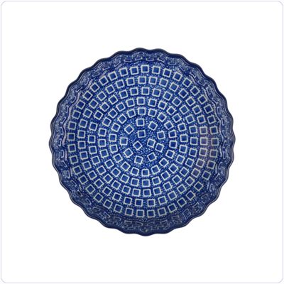 Bunzlau Quiche ovenschaal Ø15,5cm (1909) - Blue Diamond (2253)
