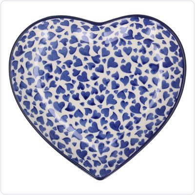 Bunzlau Bord Hart 18cm (1959) - Dancing Hearts (3411)
