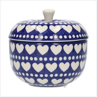Bunzlau Appelpot Ø10,5cm (2038) - Blue Valentine (375E)