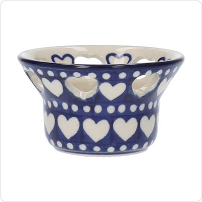 Bunzlau Theelichtjes houder (2090) - Blue Valentine (375E)