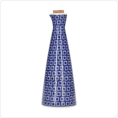 Bunzlau Olie- / Azijnflesje (2183) - Blue Diamond (2253)