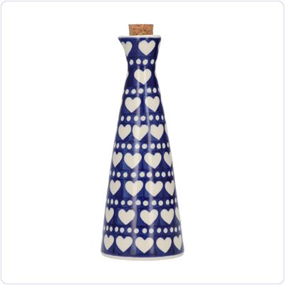 Bunzlau Olie- / Azijnflesje (2183) - Blue Valentine (375E)