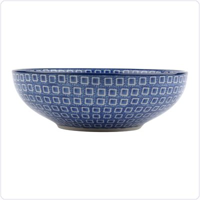 Bunzlau Serveerschaal 610ml Ø17 (2190) - Blue Diamond (2253)