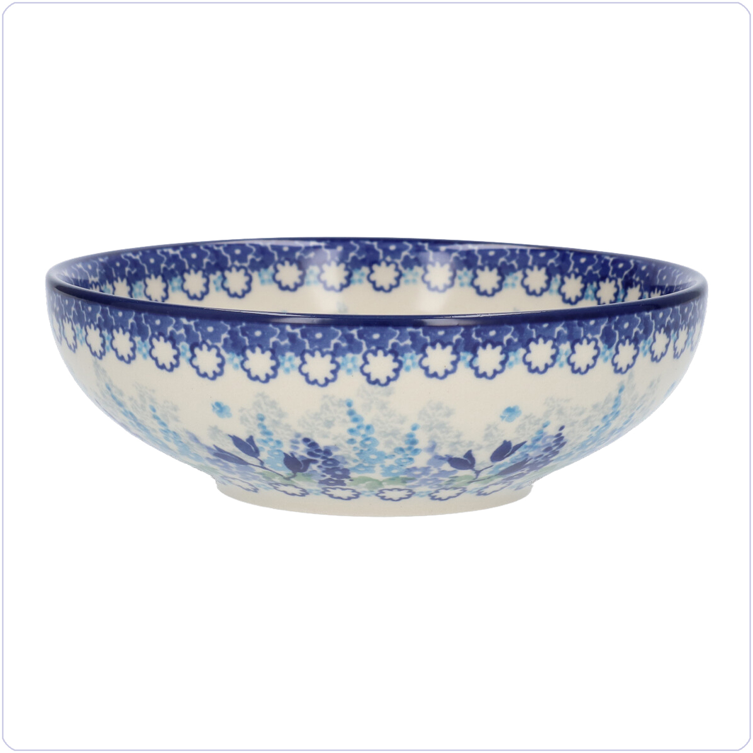 Bunzlau Serveerschaal 610ml Ø17 (2190) - Blue Garden (3316)