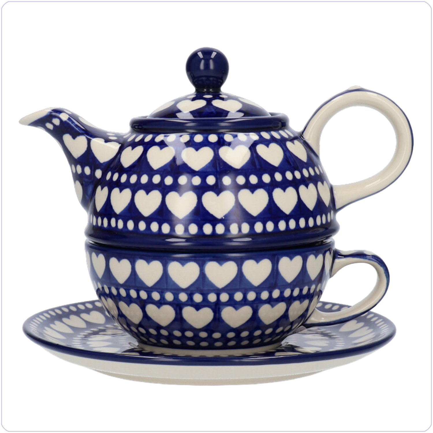 Bunzlau Tea for One 600ml (2201) - Blue Valentine (375E)