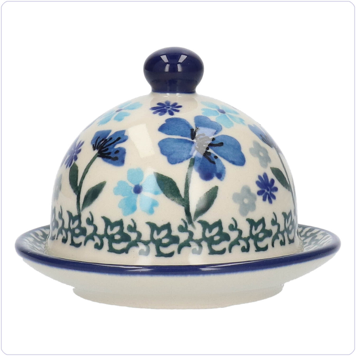 Bunzlau Botervlootje mini Ø9,5cm (2204) - Blossom Blue (3507)