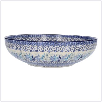 Bunzlau Serveerschaal 2650ml Ø27 (2236) - Delphinium (3315)