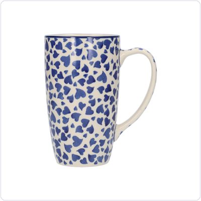 Bunzlau Slanke XL Mok 400ml (2252) - Dancing Hearts (3411)