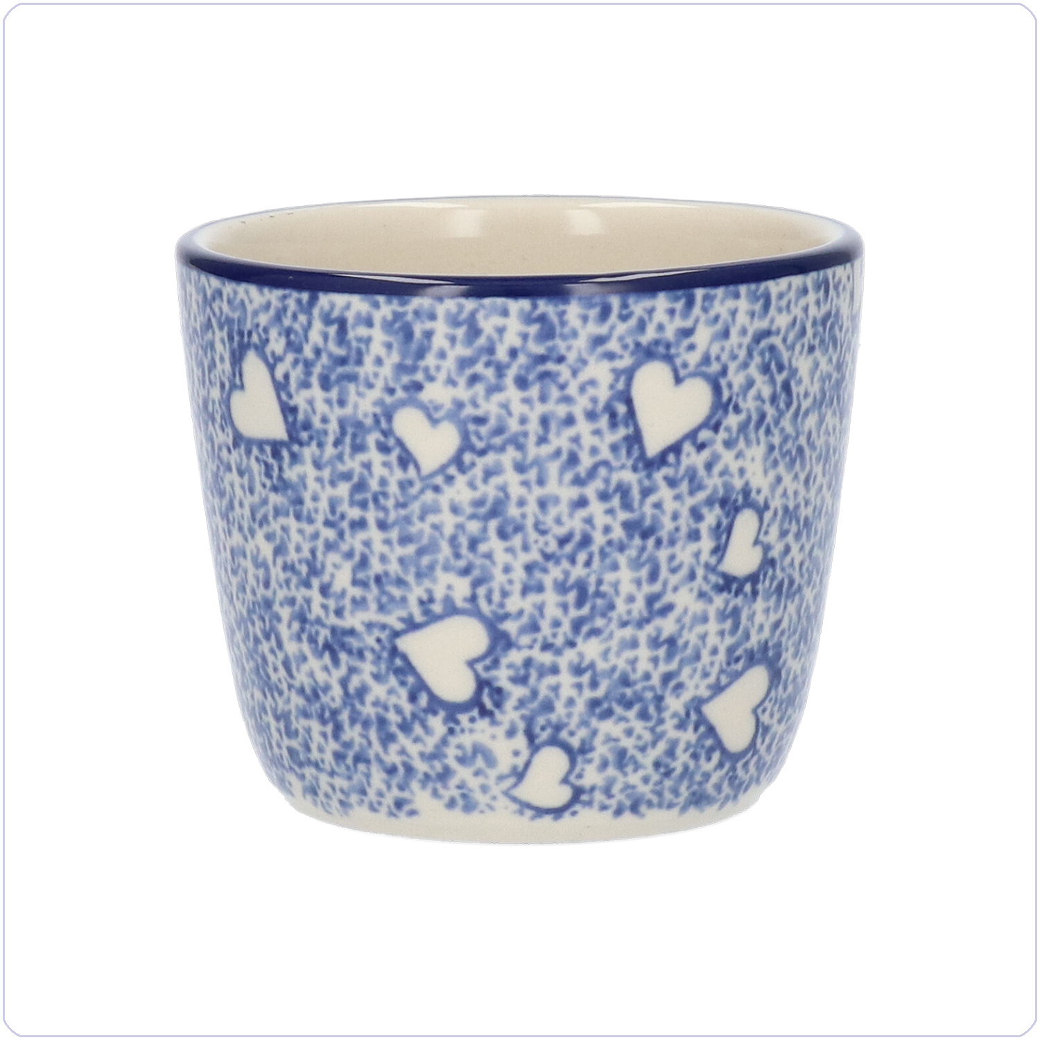 Bunzlau Tumbler S - 190ml (2289) - White Hearts (3237)
