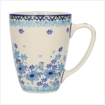 Bunzlau Mok met oor 300ml (2305) - Flower Valley (3508)
