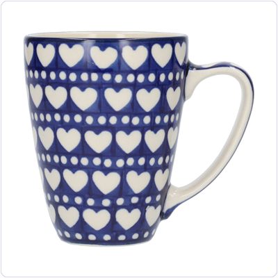 Bunzlau Mok met oor 300ml (2305) - Blue Valentine (375E)