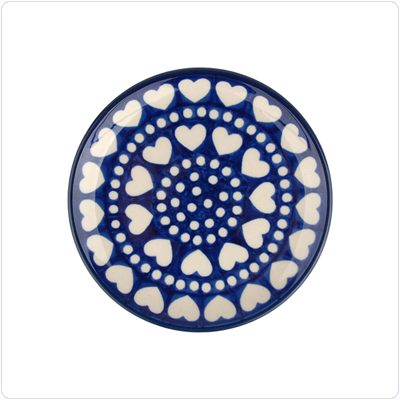 Bunzlau Cakebordje Ø12cm (2321) - Blue Valentine (375E)