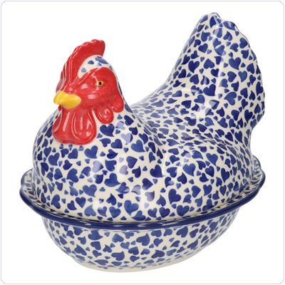 Bunzlau Grote kip 2delig (2343) - Dancing Hearts (3411)