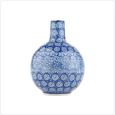 Bunzlau Vaas bolletje M (2347) - Lace (884)
