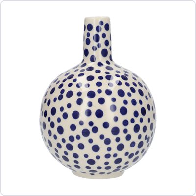 Bunzlau Vaas bolletje L (2348) - Crazy Dots (1813)