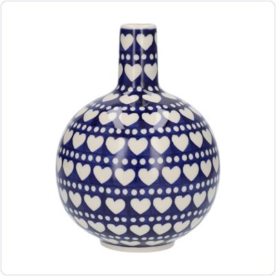 Bunzlau Vaas bolletje L (2348) - Blue Valentine (375E)